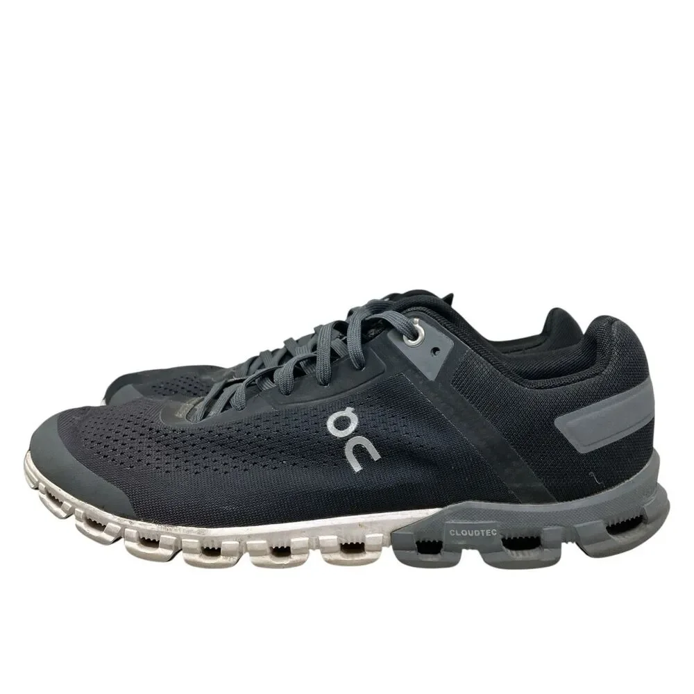 On Running Sneakers Mens 8.5 Cloudflow Black Asphalt Helion Athletic‎ 35.99238